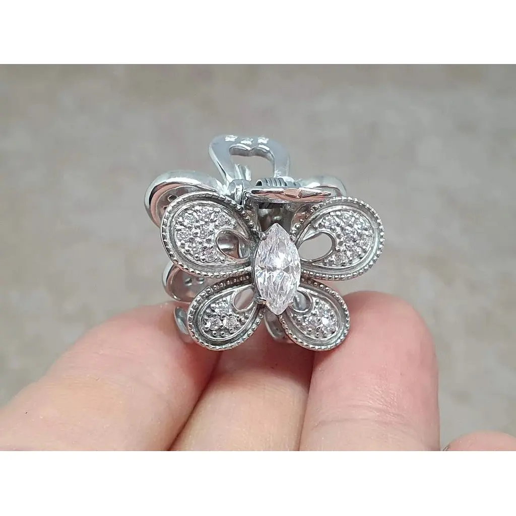 Срібна шпилька для волосся Ірій з фіанітами. 9311 БЕЛ - фото 2