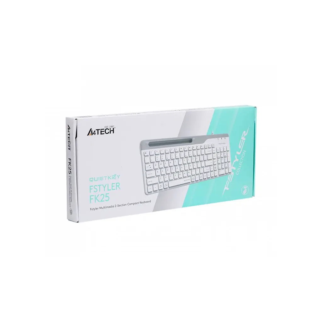 Клавіатура A4Tech FK25 USB White (4711421959896) - фото 5