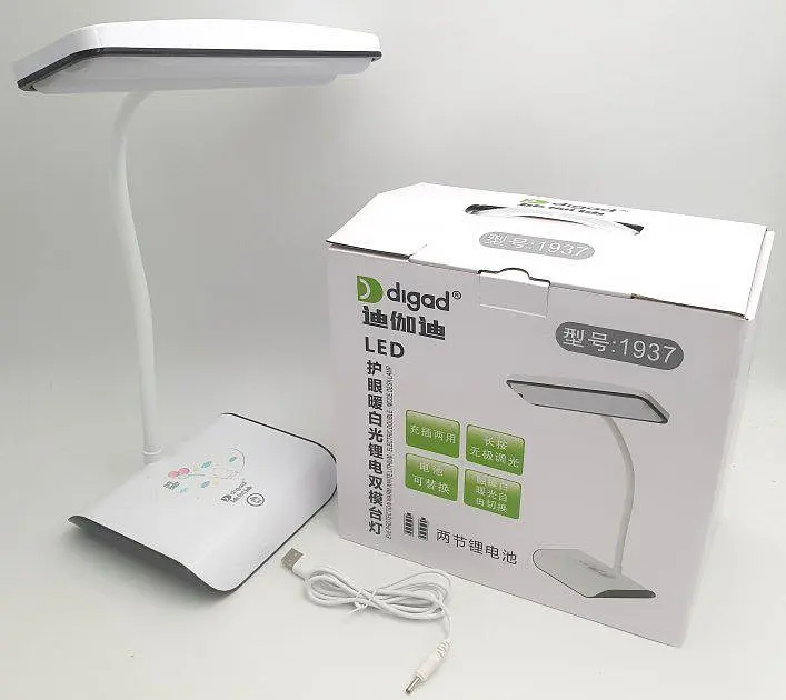 Настольная лампа Digad 1937 сенсорная + 2х18650 + USB +3 режима (плавное регулирование) - фото 4