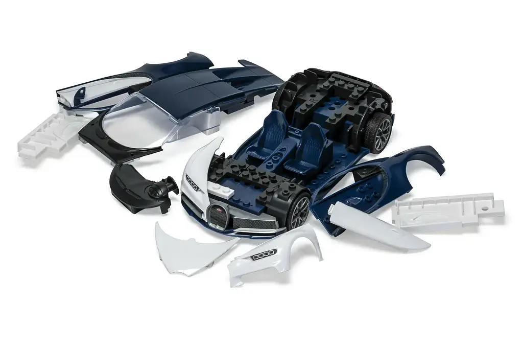 Конструктор Airfix суперкар Bugatti Chiron QUICKBUILD Airfix многоцветный J6044 - фото 3