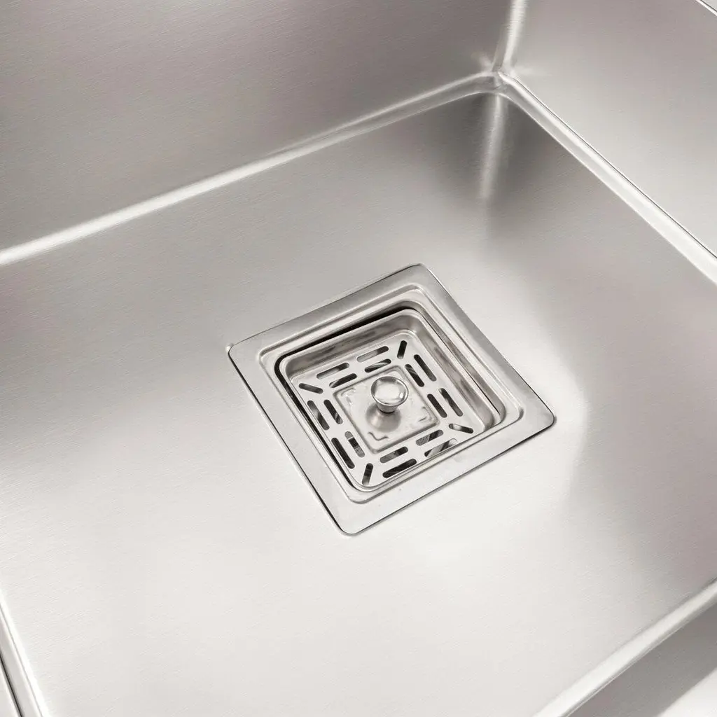 Кухонна мийка Platinum Handmade НSB з нержавіючої сталі 3 мм квадратна 45x45x23 см (SP000037433) - фото 5