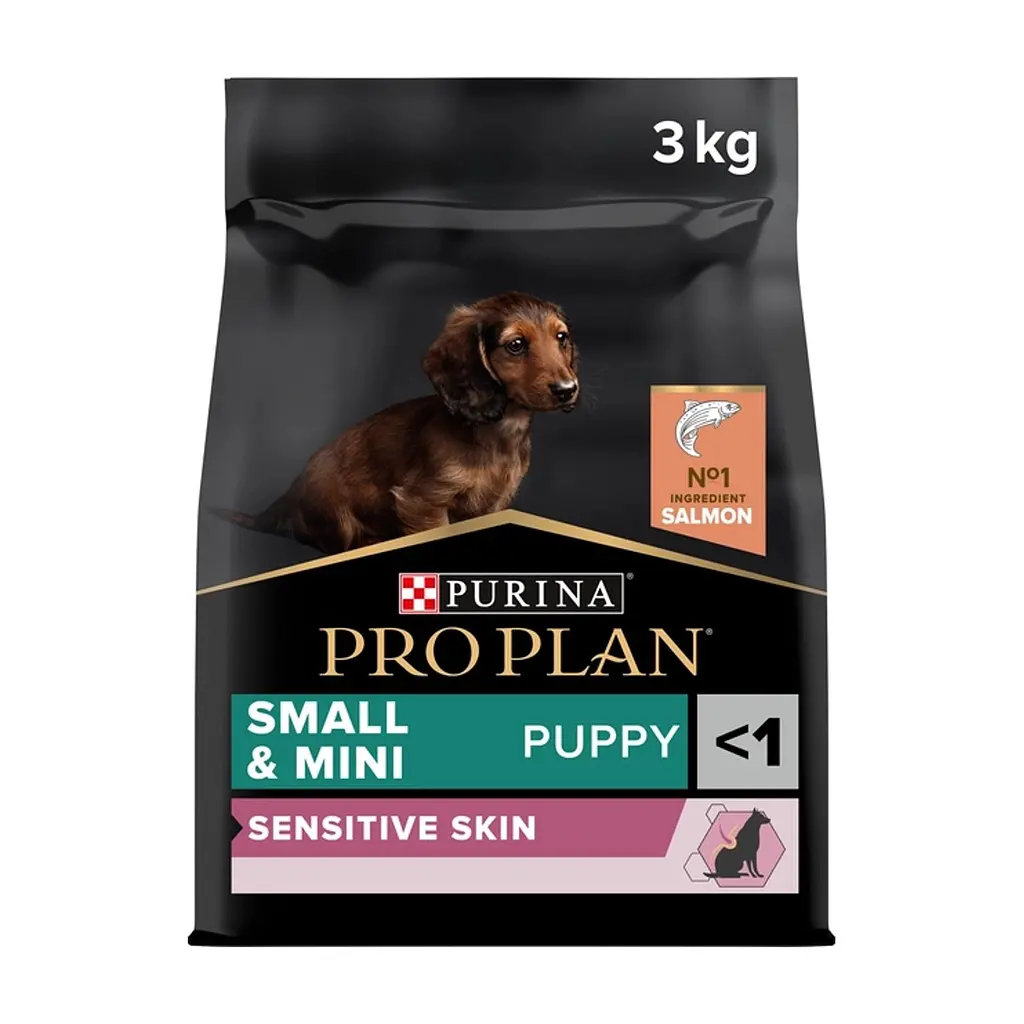 Сухий корм для собак Purina Pro Plan Small&Mini Puppy Sensitive Skin з лососем 3 кг (7613035123809)