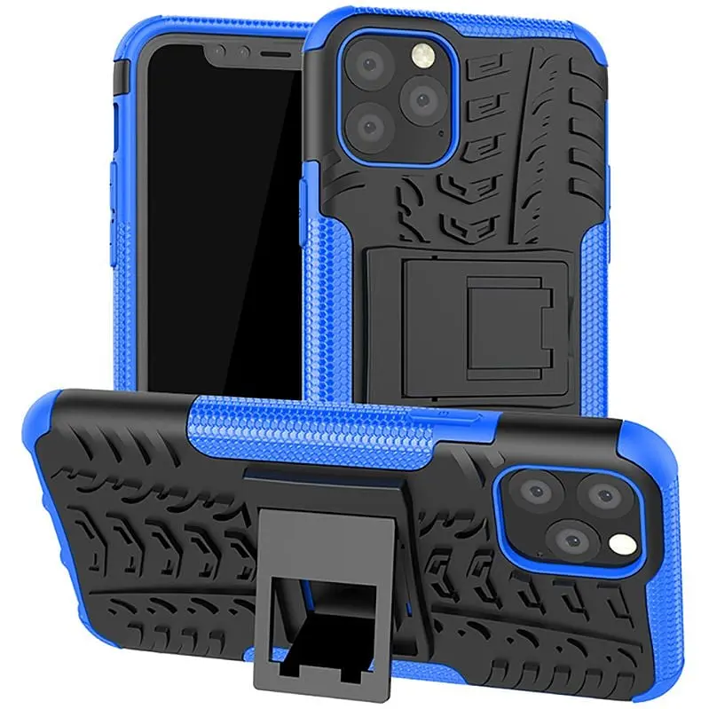 Чохол-накладка Toto Dazzle Kickstand 2 in 1 Case Apple iPhone 11 Pro Blue - фото 2