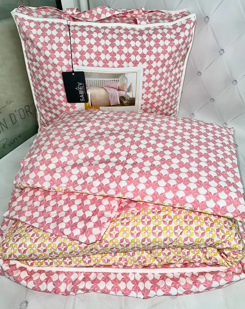 Комплект для немовлят Baby Pink Ранфорс Преміум + Подушка та Ковдра Sarev pbe0051464 - фото 2