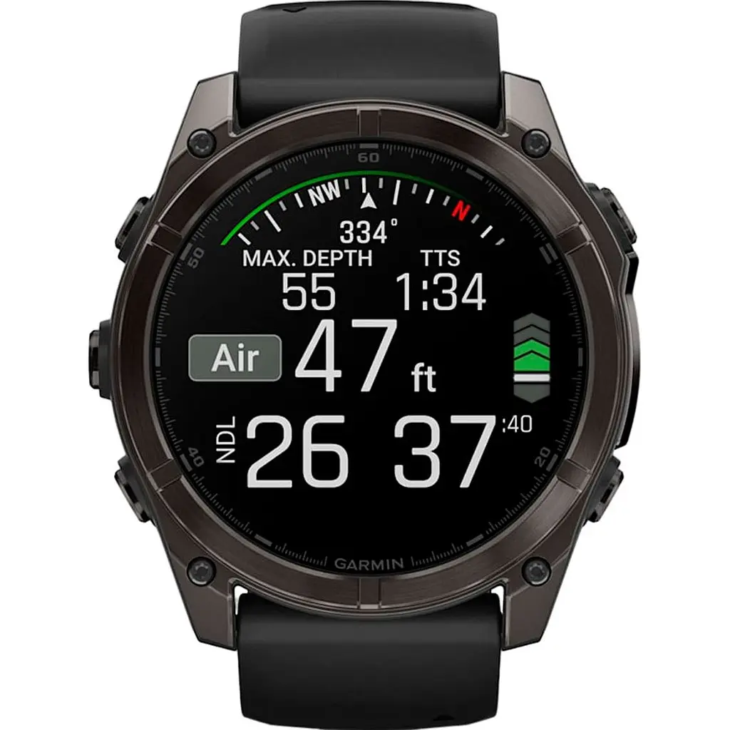 Смарт-годинник Garmin Fenix 8 AMOLED Sapphire 51mm Carbon Gray DLC Titanium with Black/Pebble Gray Silicone Band (010-02905-20/21/63) [115087] - фото 10