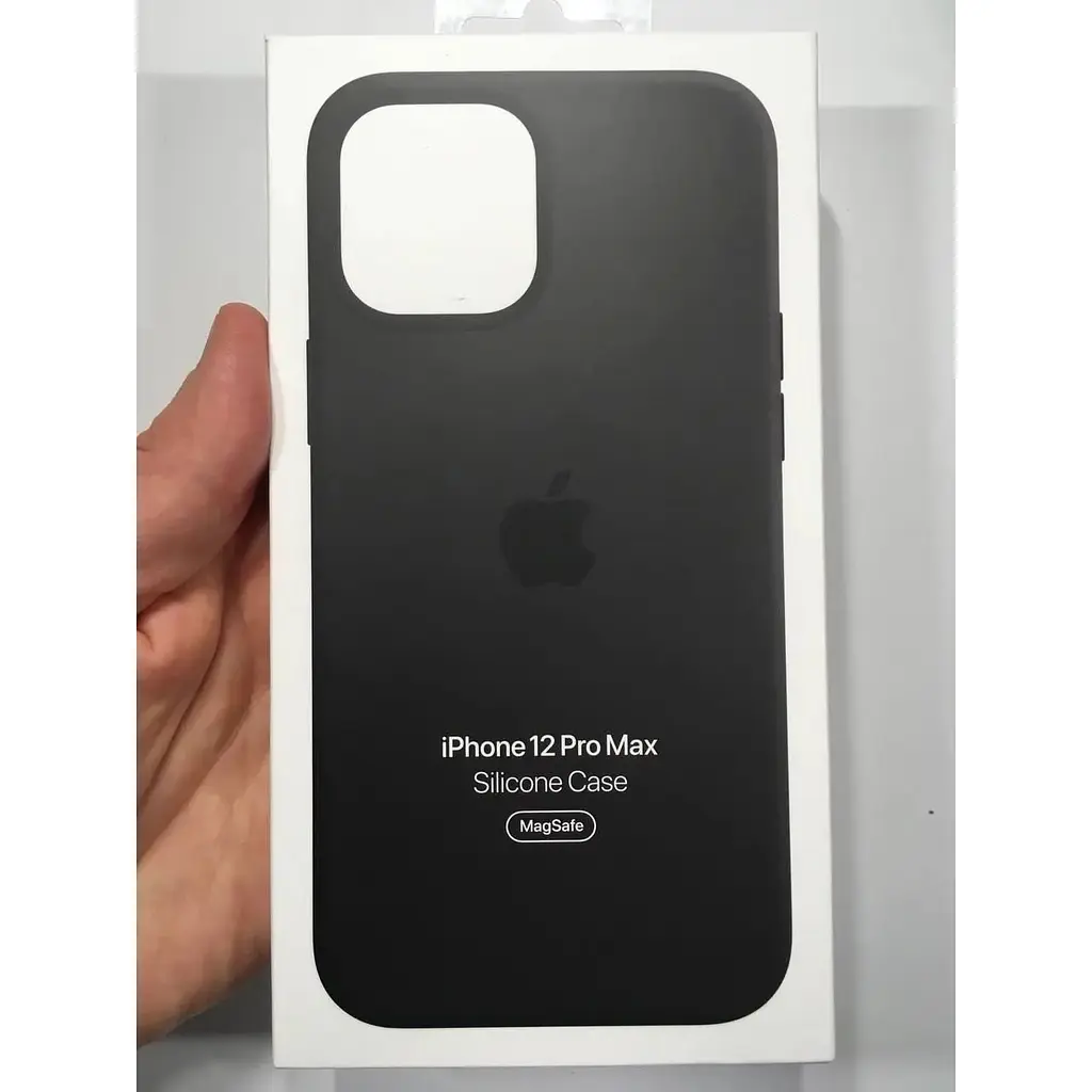Оригинальный силиконовый чехол Apple Silicone Case MagSafe для iPhone 12 Pro Max Midnight (MHLG3ZM/A) - фото 2