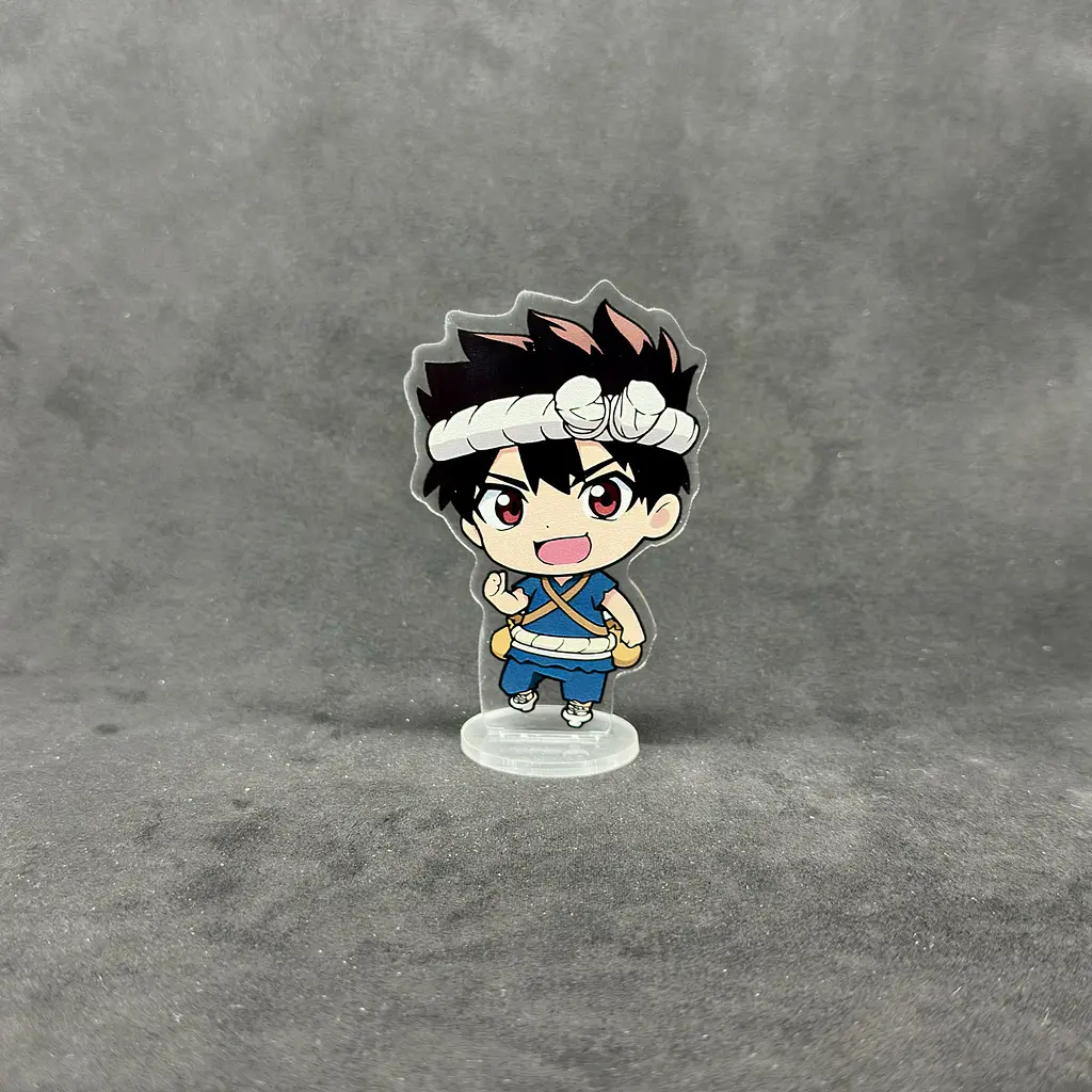 Акрилова колекційна фігурка Chibi Доктор Стоун» (Dr. Stone) Хром (Chrome) 10 см - фото 2