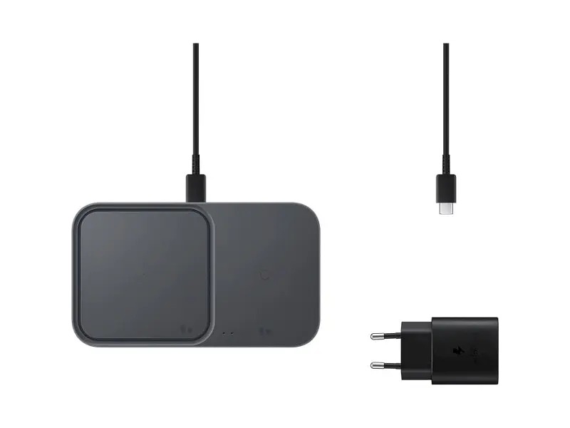 Бездротовий зарядний пристрій Samsung 15 W Wireless Charger Duo with TA Black (EP-P5400TBRG) - фото 5