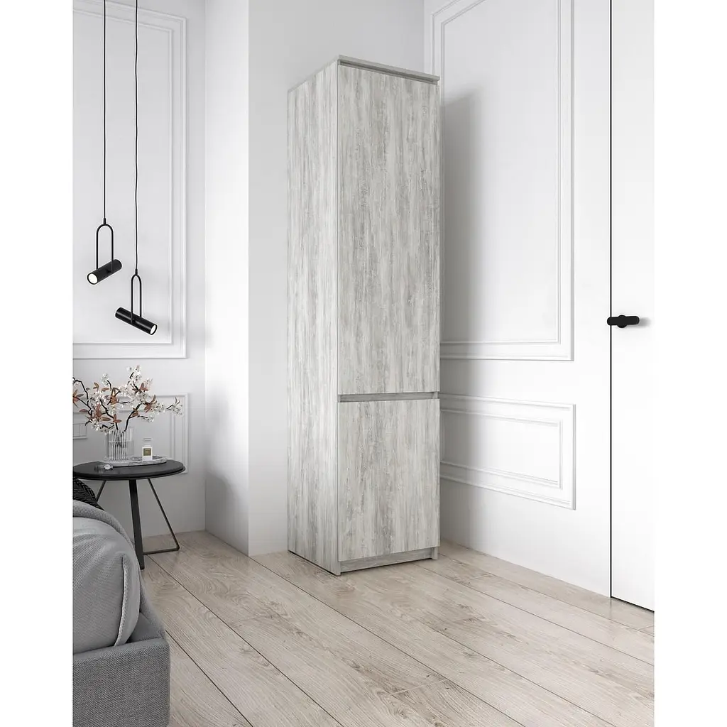 Пенал с полками Moreli T-217 500x2117x498 мм Бетон (mo-t217-beton) - фото 1