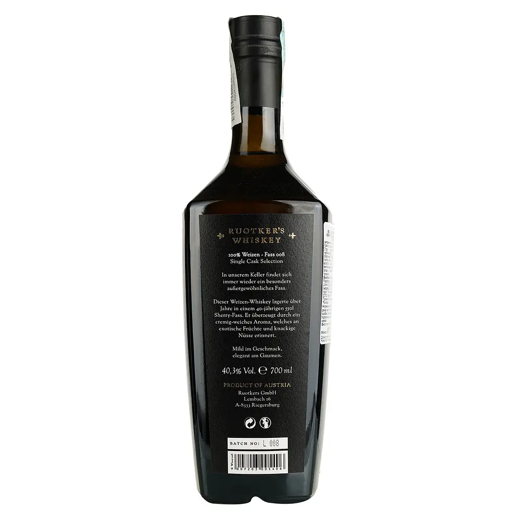 Виски Ruotker's Oloroso Sherry Cask 40.3% 0.7 л в подарочной упаковке - фото 5