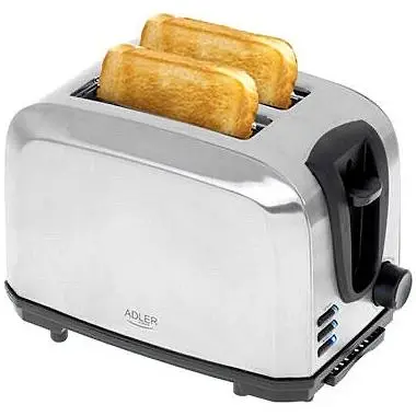 Тостер + підставка для булочок Adler AD 3222 1000 Вт 7 режимів нержавіюча сталь атоотключение - фото 4