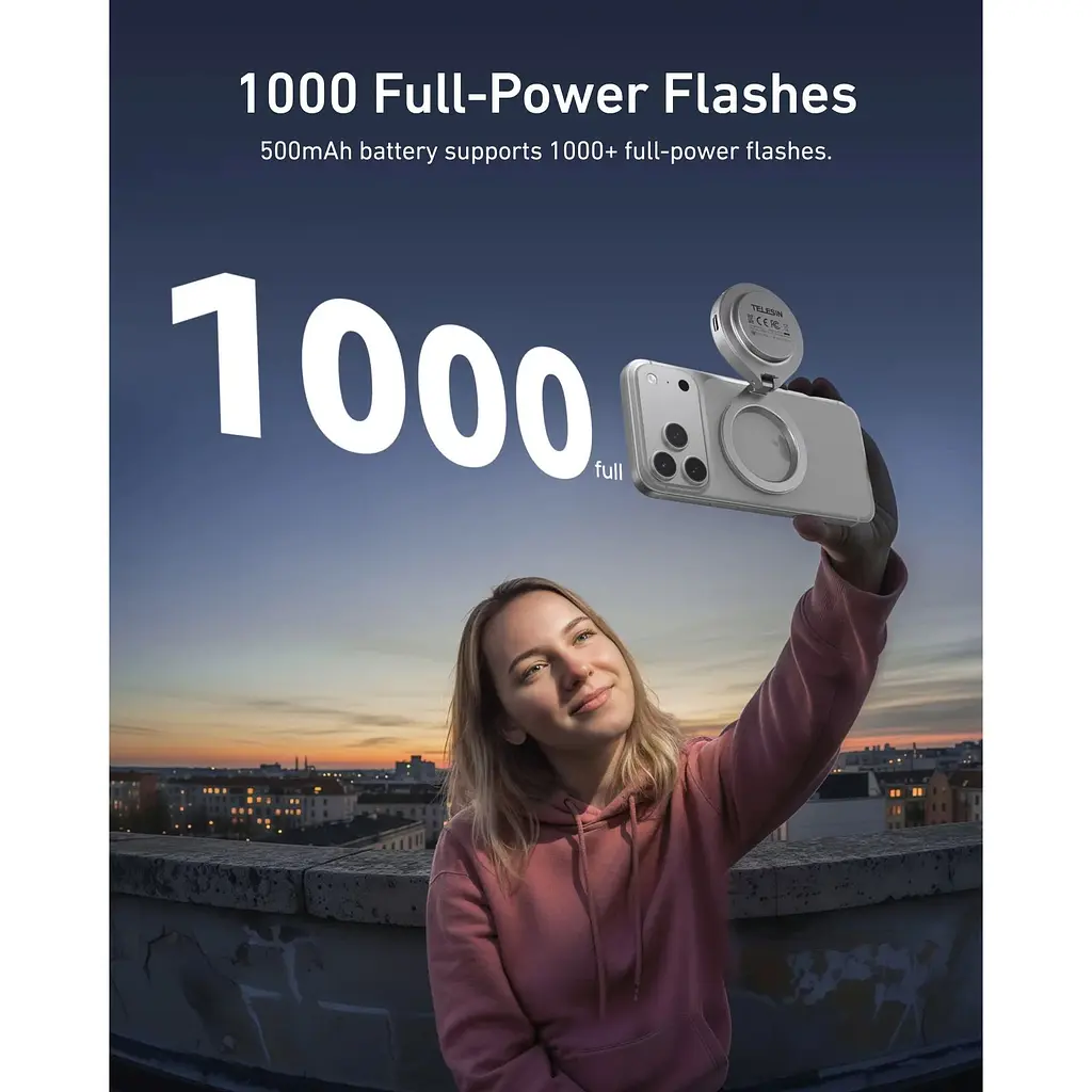 Накамерне світло Telesin P5-BGD-17SR MagSafe 2500-6500К [167259] - фото 6