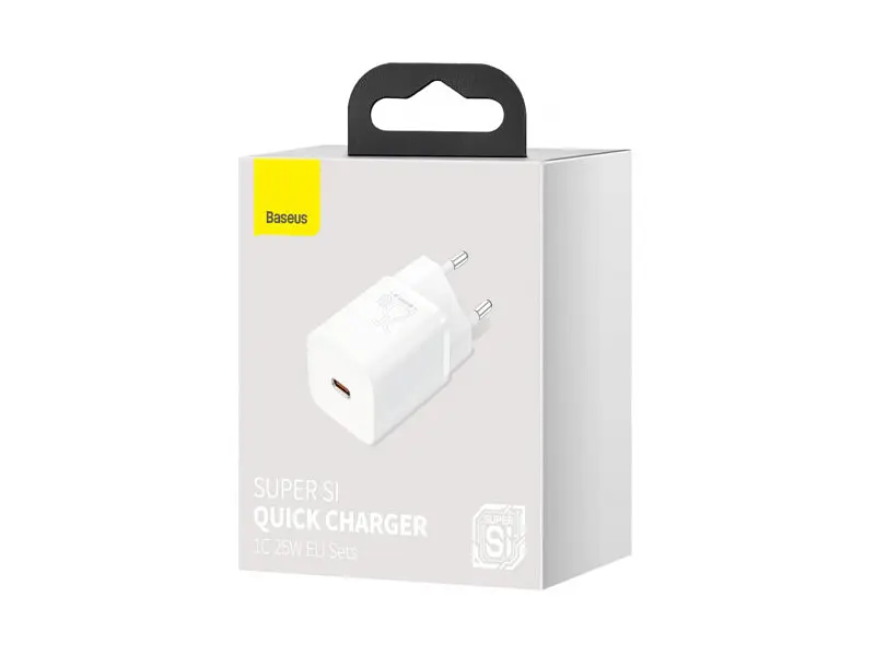 Мережевий зарядний пристрій BASEUS Super Si Quick Charger 1C 25 W White (CCSP020102) - фото 6