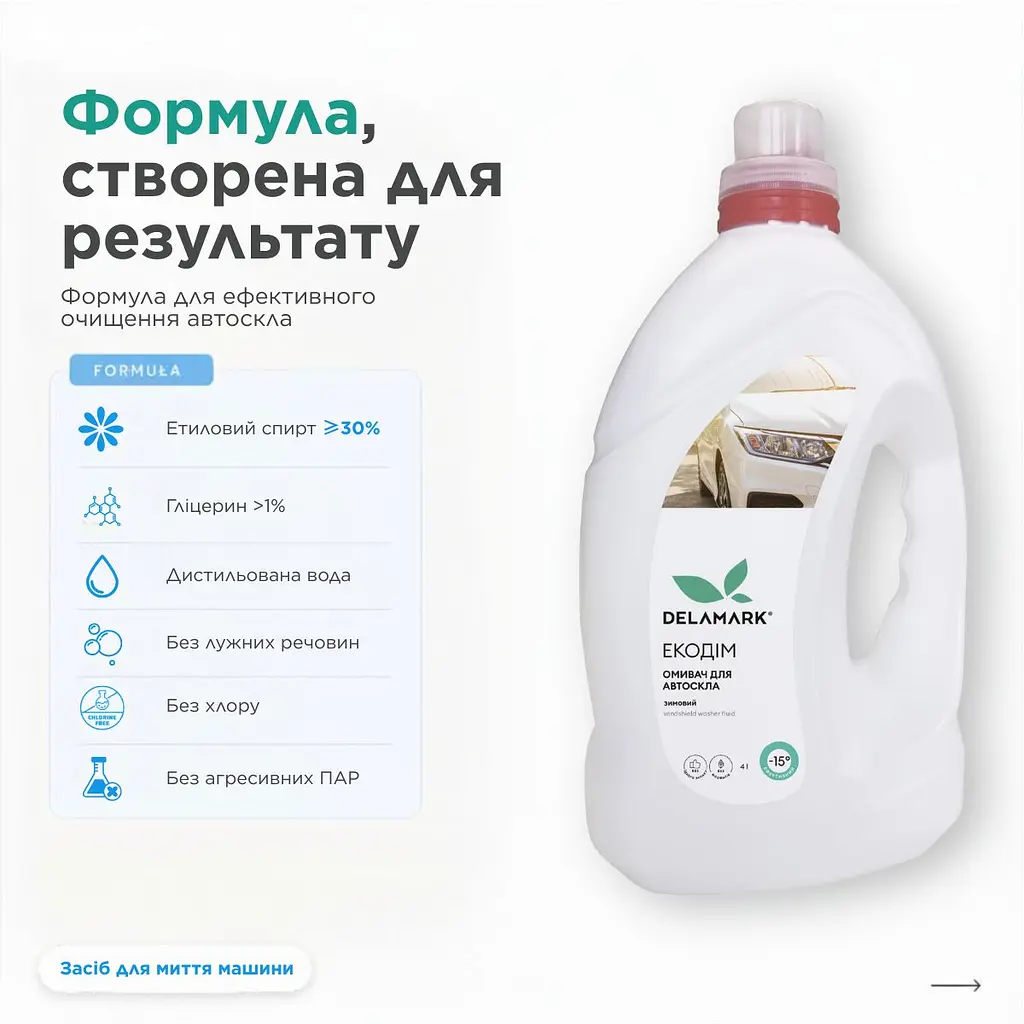 Омивач для автомобільного скла в зимовий період 2л, шт - фото 5