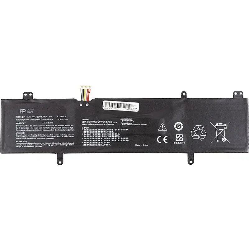 Акумулятор PowerPlant для ноутбуків ASUS VivoBook 14 X411UA (B31N1707) 11.4V 3600mAh (NB431793) - фото 2