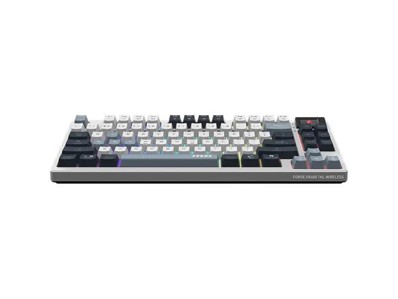 Клавіатура MSI FORGE GK600 TKL WIRELESS SKY (S11-43UAP01-HH9) - фото 2