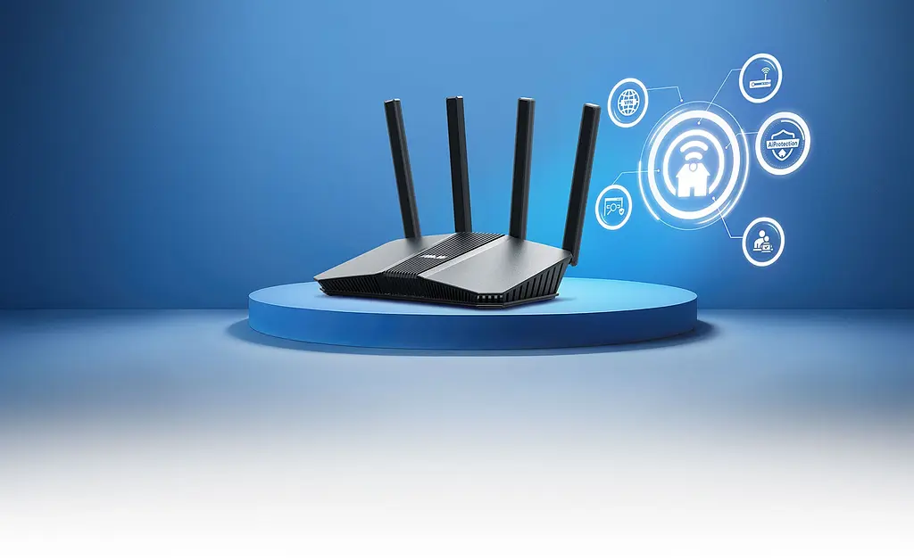 ASUS Маршрутизатор RT-BE58U BE3600, 4xGE LAN, 2,5xGE WAN, 1xUSB3.2, MESH - фото 3