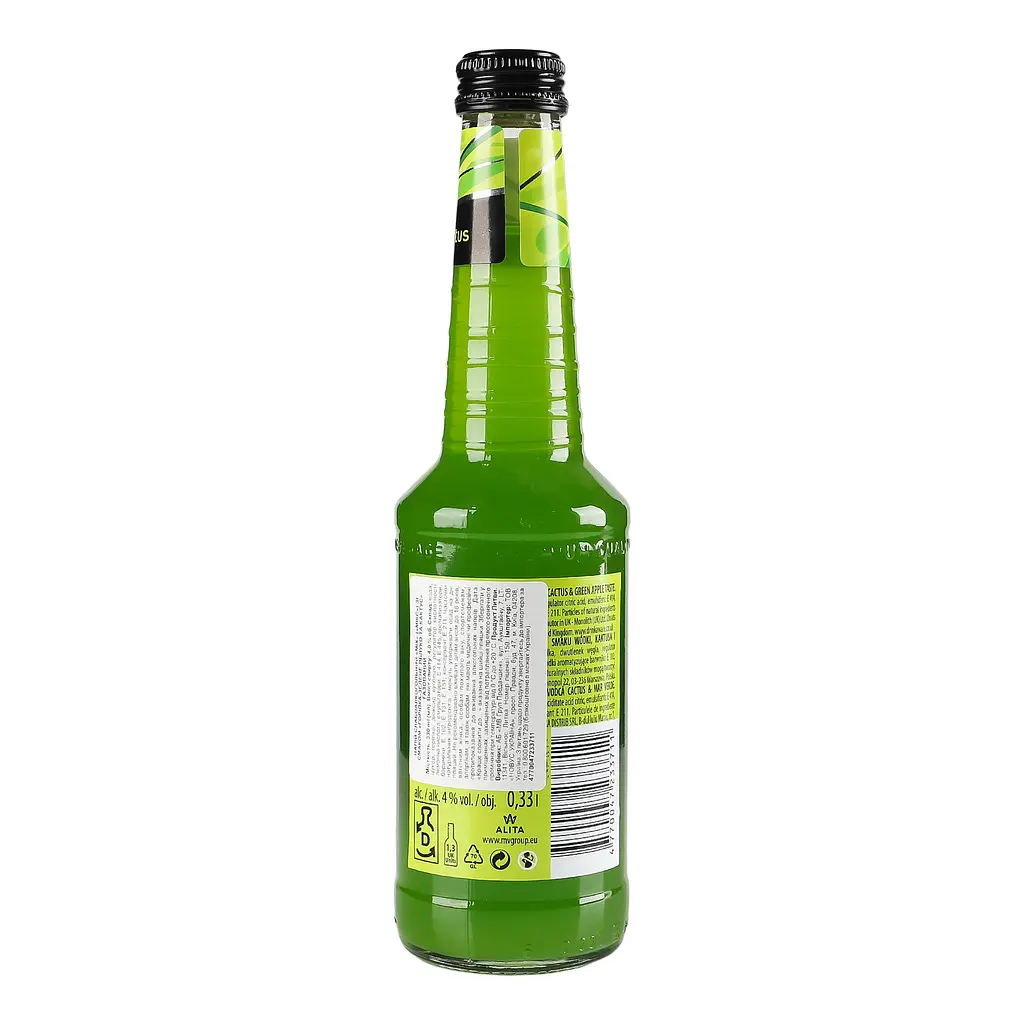 Напій слабоалкогольний MIX Vodka Cactus&Green Apple 4% 0.33 л - фото 3