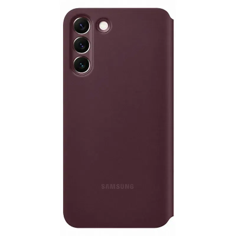Чохол до мобільного телефона Samsung Smart Clear View Cover Galaxy S22 Plus Burgundy (EF-ZS906CEEGRU) - фото 2