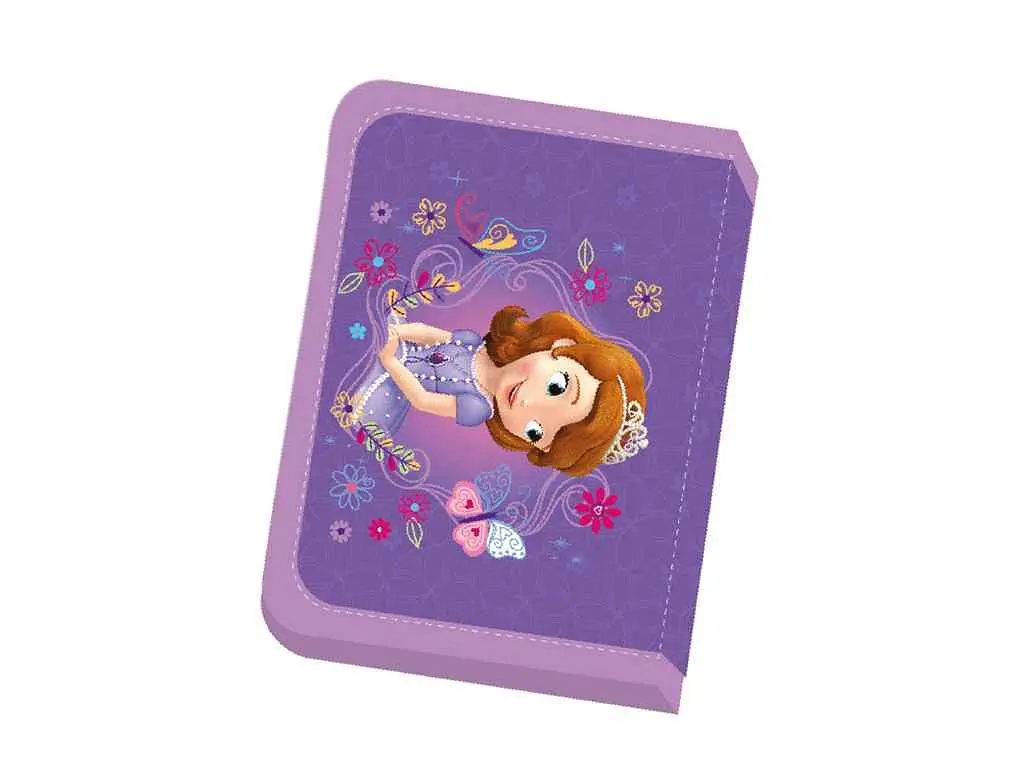 Пенал LEADER 2 відвороти Disney SOFIA 21 x 13,5 x 4см Hipe 931098