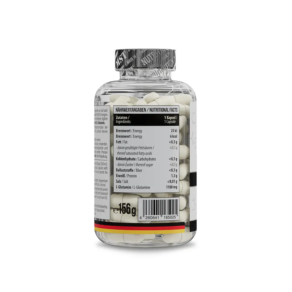MST Глютамін Вегетаріанський L-Glutamine Vegetarian 1100 мг - 120 капсул - фото 2