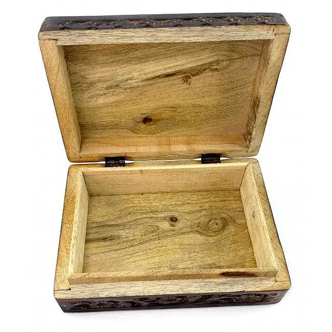 Шкатулка из мангового дерева 17.5х11.5х6 см - фото 3
