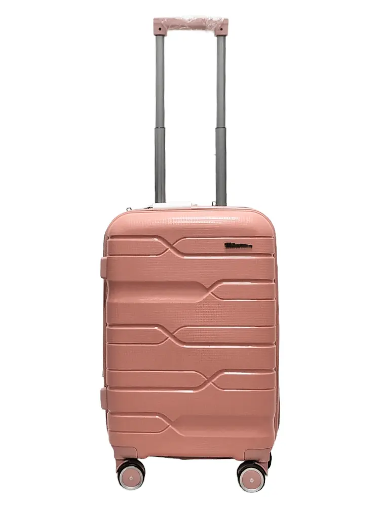 Валіза маленька S поліпропілен Milano bag 0306 56×35×24см 33л Рожевий - фото 3