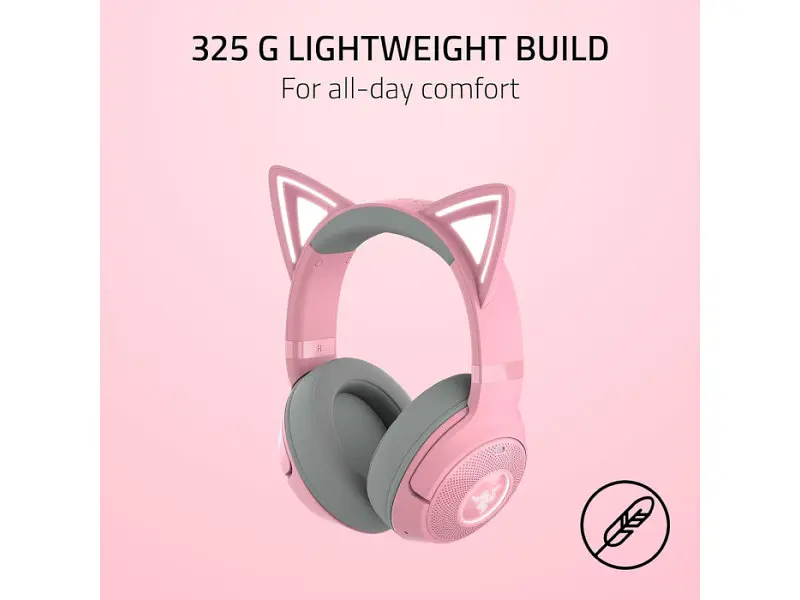 Навушники з мікрофоном Razer Kraken Kitty V2 BT Quartz (RZ04-04860100-R3M1) - фото 6
