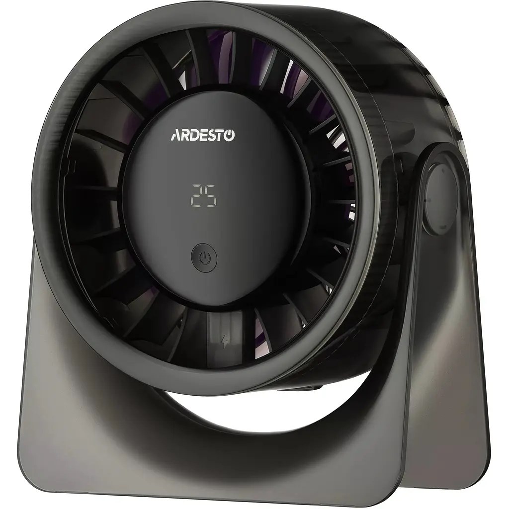 Вентилятор Ardesto OneBreeze настільний 12 см сірий (FT-M95B) - фото 2