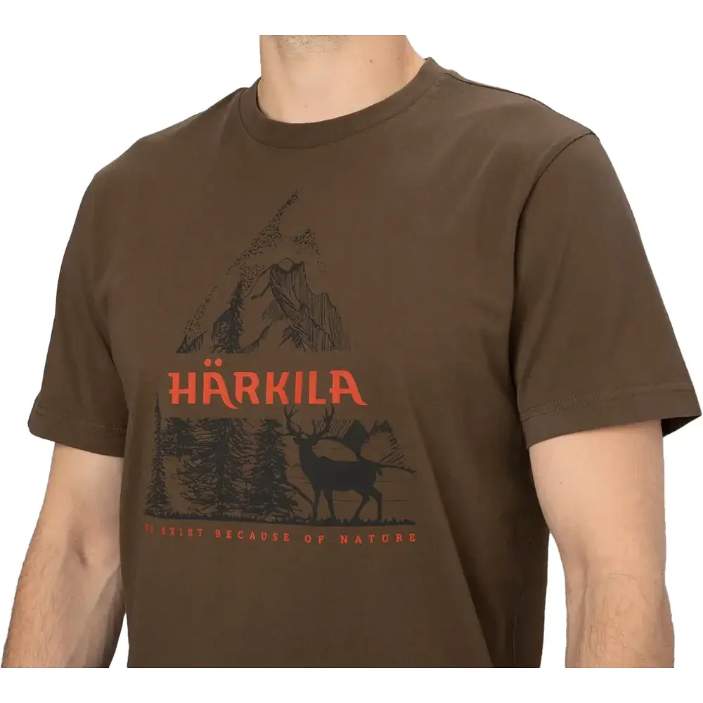 Футболка Harkila Nature S/S T-shirt L Slate black - фото 3