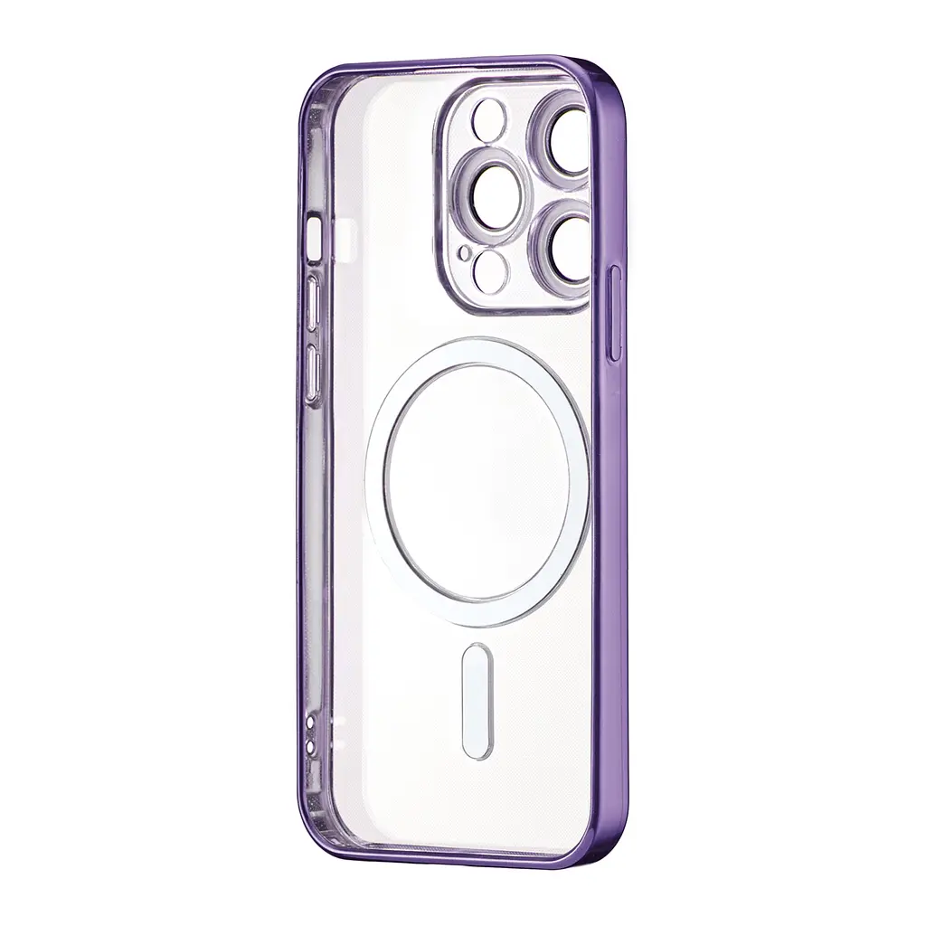 Чохол Ductil Metallic Edge with MagSafe (Protected Camera & Lens) iPhone 13 Pro Deep Purple - фото 3