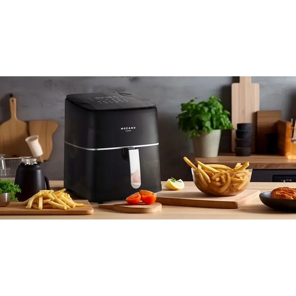 Безмасляная аэрофритюрница Mozano AGD/FRY/02#SRE мультипечь аэрогриль 1700 Вт 8 л - фото 7