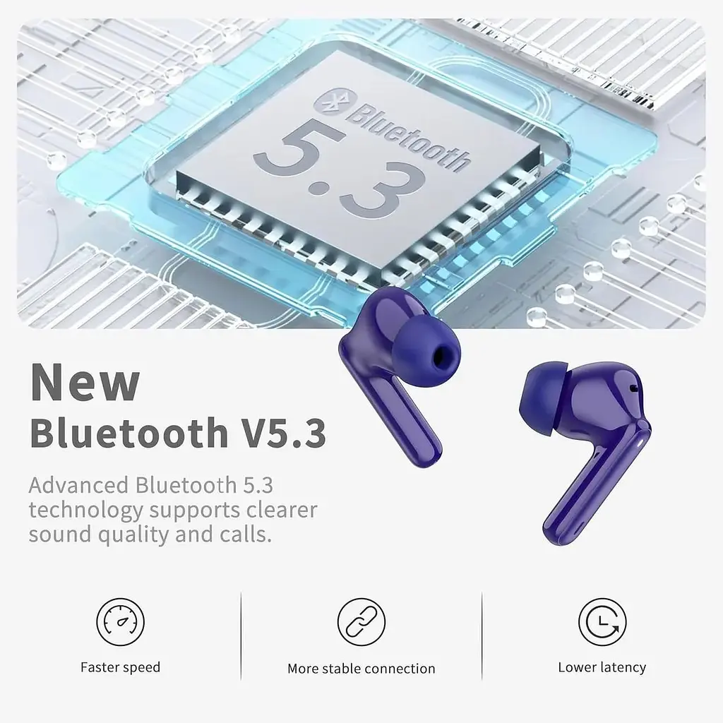Бездротові навушники Xinwld Bluetooth 5.3 з мікрофоном - фото 2