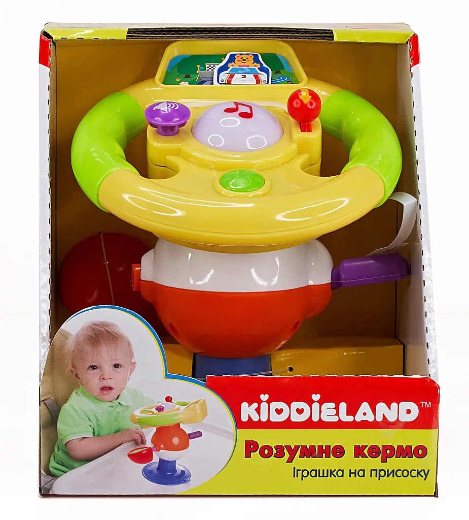 Игрушка на присоске Kiddieland Умный руль, укр. язык (058305) - фото 6