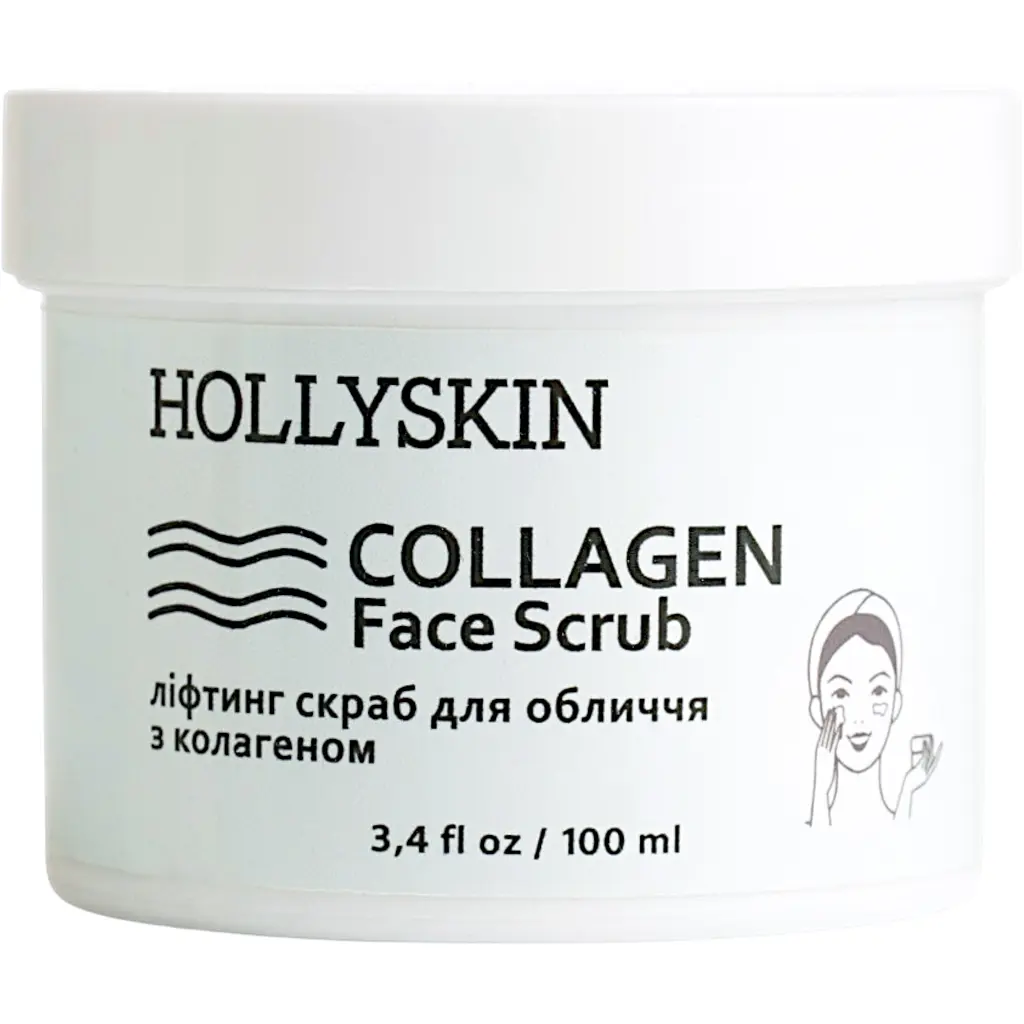 Скраб для лица Hollyskin Collagen Face Scrub с коллагеном, 100 мл - фото 2
