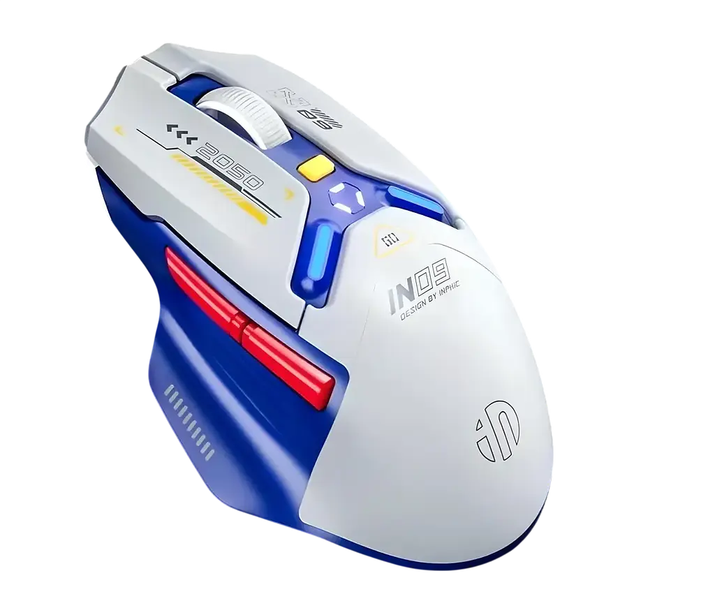 Миша INPHIC IN9 White-Blue - фото 3