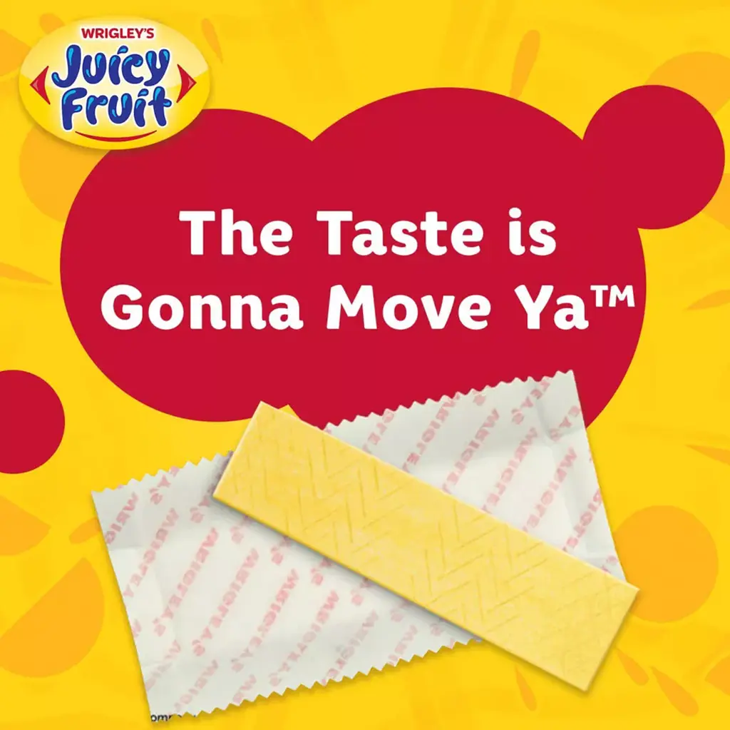 Жувальна гумка Wrigley's Juicy Fruit Fruit Flavoured Chewing Gum 3 пачки по 15 стиків - фото 5