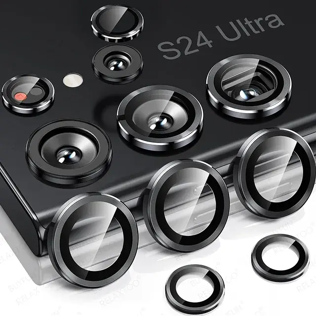 Захисне скло DK для Samsung Galaxy S24 Ultra S928 на камеру Ring Eagle Eye 017529 black 2 шт. - фото 2