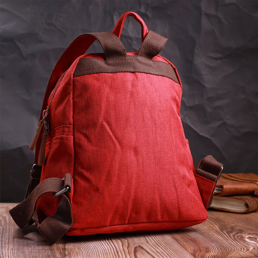 Текстильный рюкзак Vintage 25,5х27,5х14 см sum0023470 - фото 8