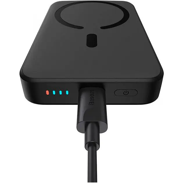 Зовнішній акумулятор Baseus Magnetic Mini Wireless Fast Charge Power Bank 10000mAh 20W Black (PPCX030001) [94805] - фото 6