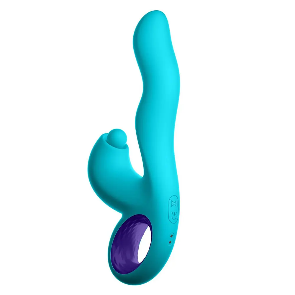 Вібратор-кролик Dreamtoys Femme Funn Klio G-Spot 21.3 см бірюзовий - фото 5