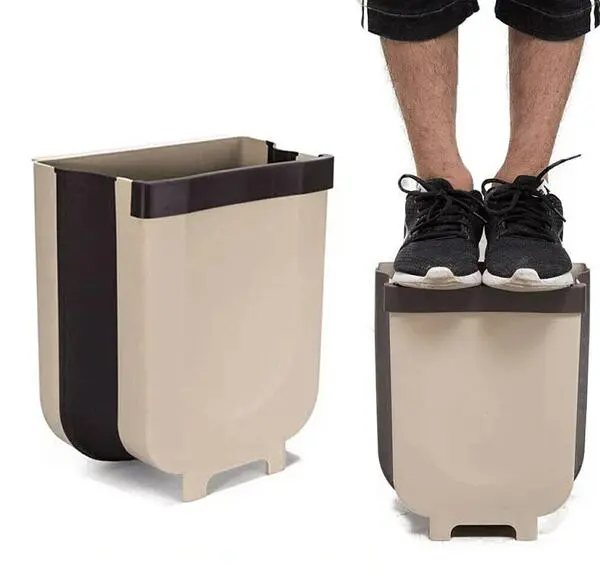Сміттєвий контейнер Kitchen Wet Garbage Flexible Bin складаний, на двері - фото 6