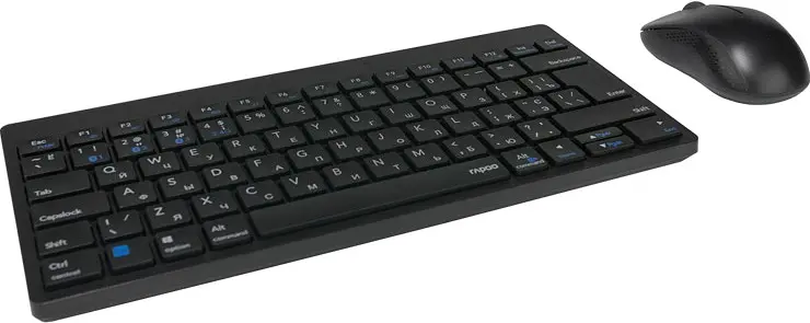 Комплект RAPOO 8000M Multi-mode Wireless Keyboard &amp; Mouse black (19096) - фото 3
