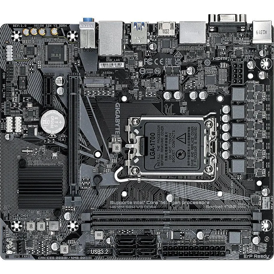 Материнська плата Gigabyte H610M S2H V3 DDR4 [146946] - фото 3