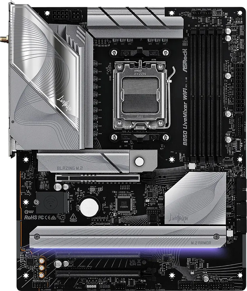 Материнская плата ASRock B850 LIVEMIXER WIFI Socket AM5 - фото 2