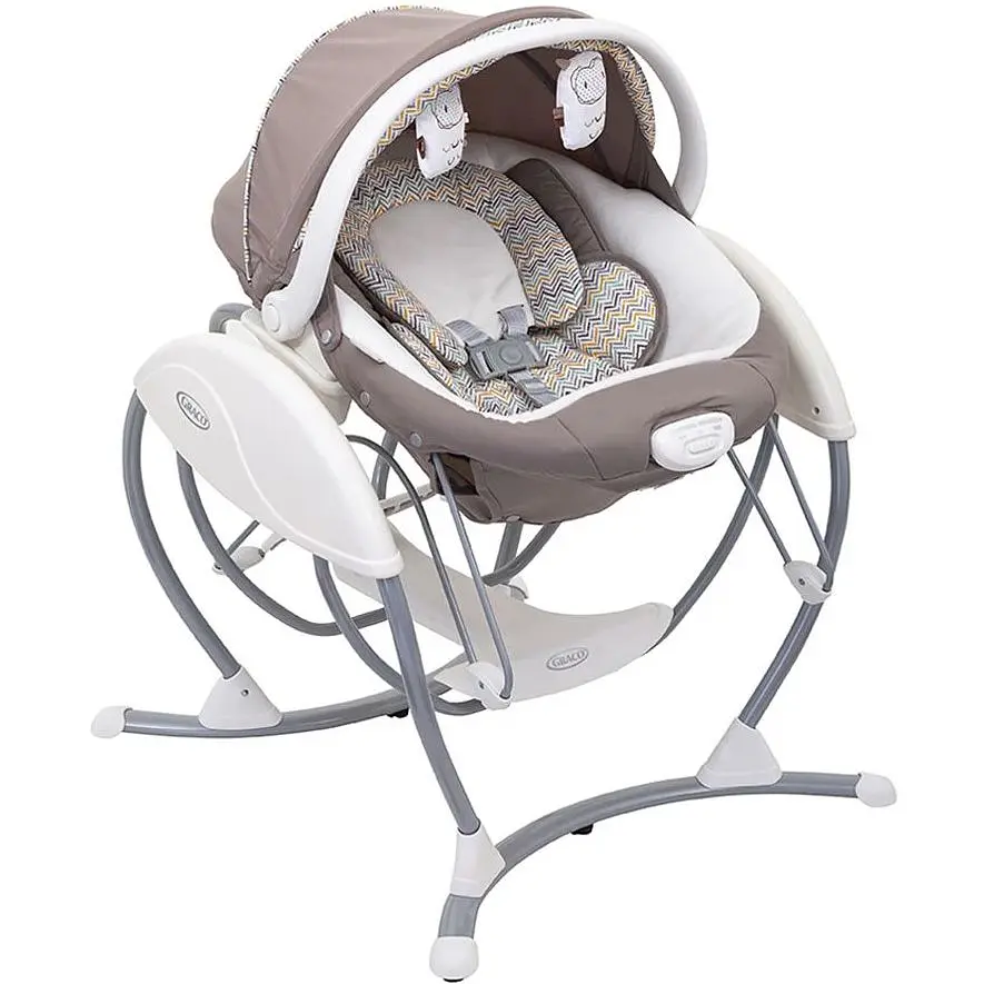 Заколисуючий центр Graco Glider Elite Chevron, бежевий - фото 2