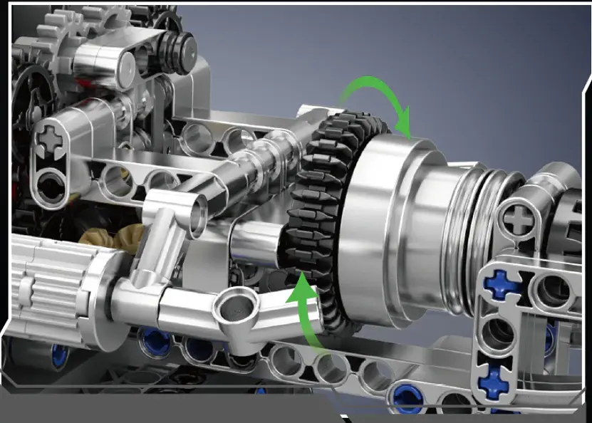 Конструктор двигун Mould King PAGANI Turbocharged V12 Engine моторозований для дітей та дорослих 761 деталей - фото 4