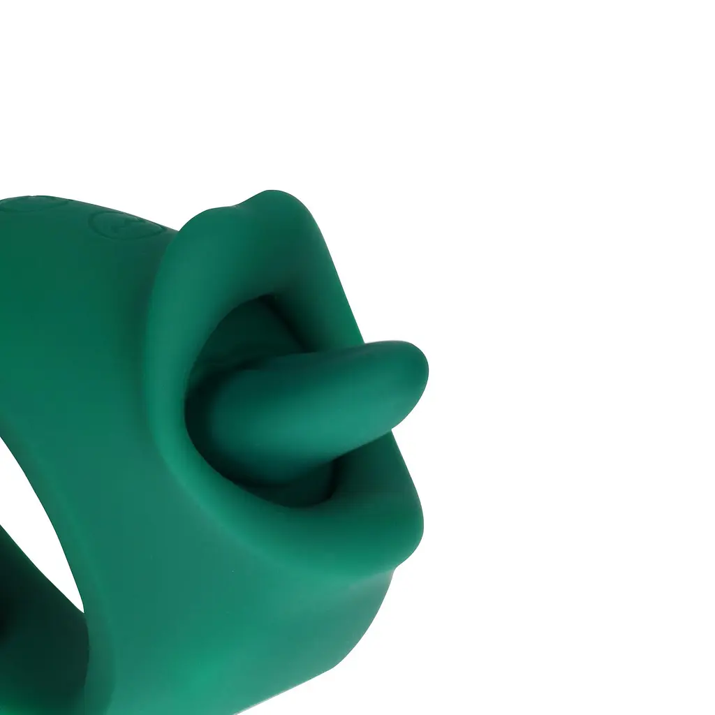 Вибратор для клитора Loveline Licking and Vibrating Clitoral Stimulator зеленый - фото 4