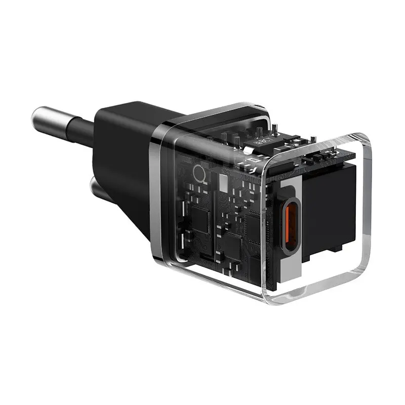 Зарядный блочок Baseus GaN5S Fast Charger 20 W (1 Type-C) черный - фото 2