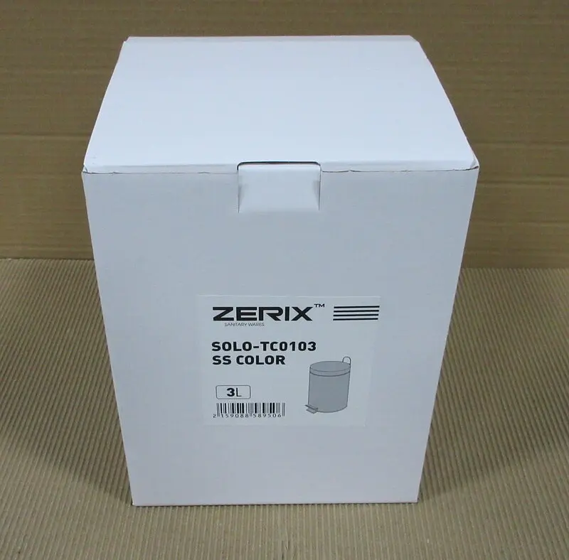 Відро для сміття кругле Zerix Solo-TC0103 Ss Color 3 л нержавійка ZX5895, Нержавіюча сталь - фото 12